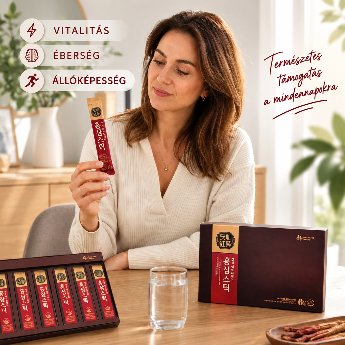 Wellife Everyday Extract Stick koreai vörös ginzeng doboz