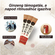 MyKids Red Ginseng Jelly Strong gyerekekre szabott, eper ízű zselés koreai vörös ginzeng termék vidám, családbarát megjelenéssel.